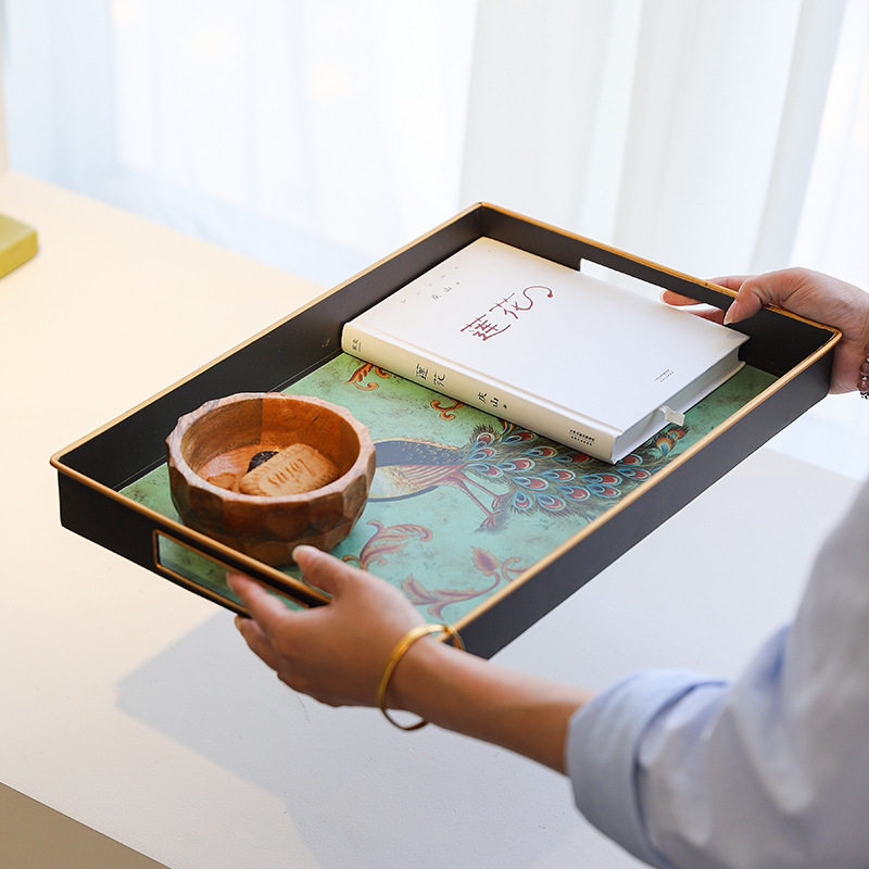 欧式铁艺托盘客厅玄关茶几收纳盘摆件创意干果盘茶盘批发铁艺收纳,电子元器件市场,电线扎带/束线带,淘宝优惠券,粉丝福利购,淘宝优惠卷