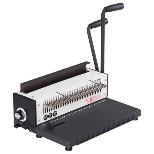 TD-1500B34R圆孔手动铁圈装订机全钢台挂历铁圈装订机