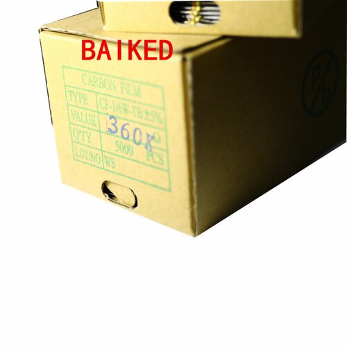 360KR 1/6W 碳膜电阻 1/8W (0.125W) 5% 360KE 360.0KE 360KΩ