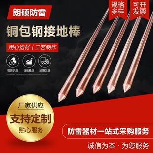 售铜包钢接地棒防雷接地防雷配件接地极镀铜棒铜包钢接地棒