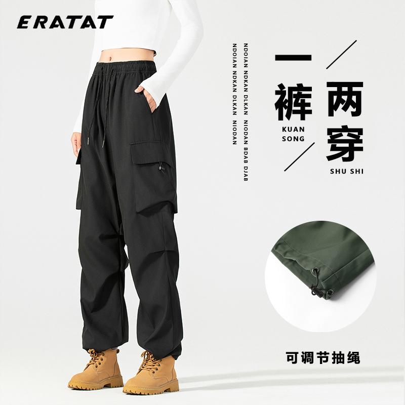 美式工装裤加绒高腰显瘦运动长裤