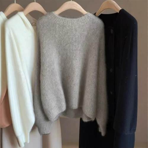 100%纯羊毛圆领温柔风百搭羊绒衫