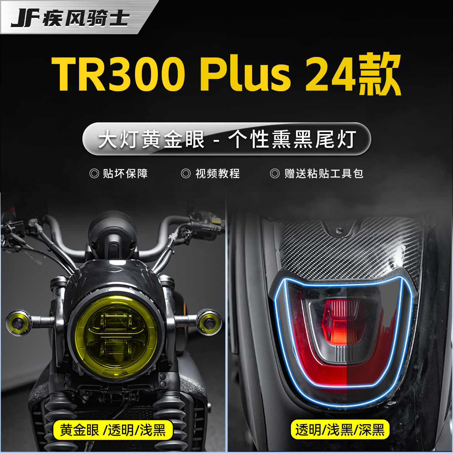 24款豪爵TR300PLUS贴纸仪表灯膜