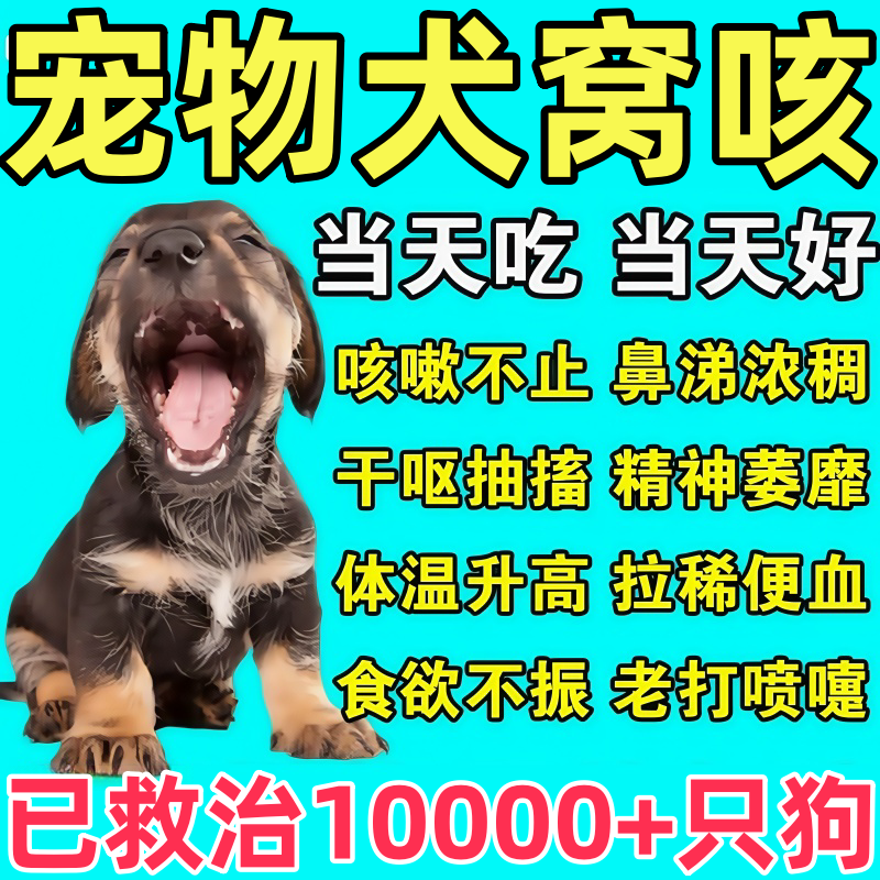 屈臣氏甄选狗窝咳净药狗狗咳嗽干呕药窝咳净犬窝咳特效专用药猫咪