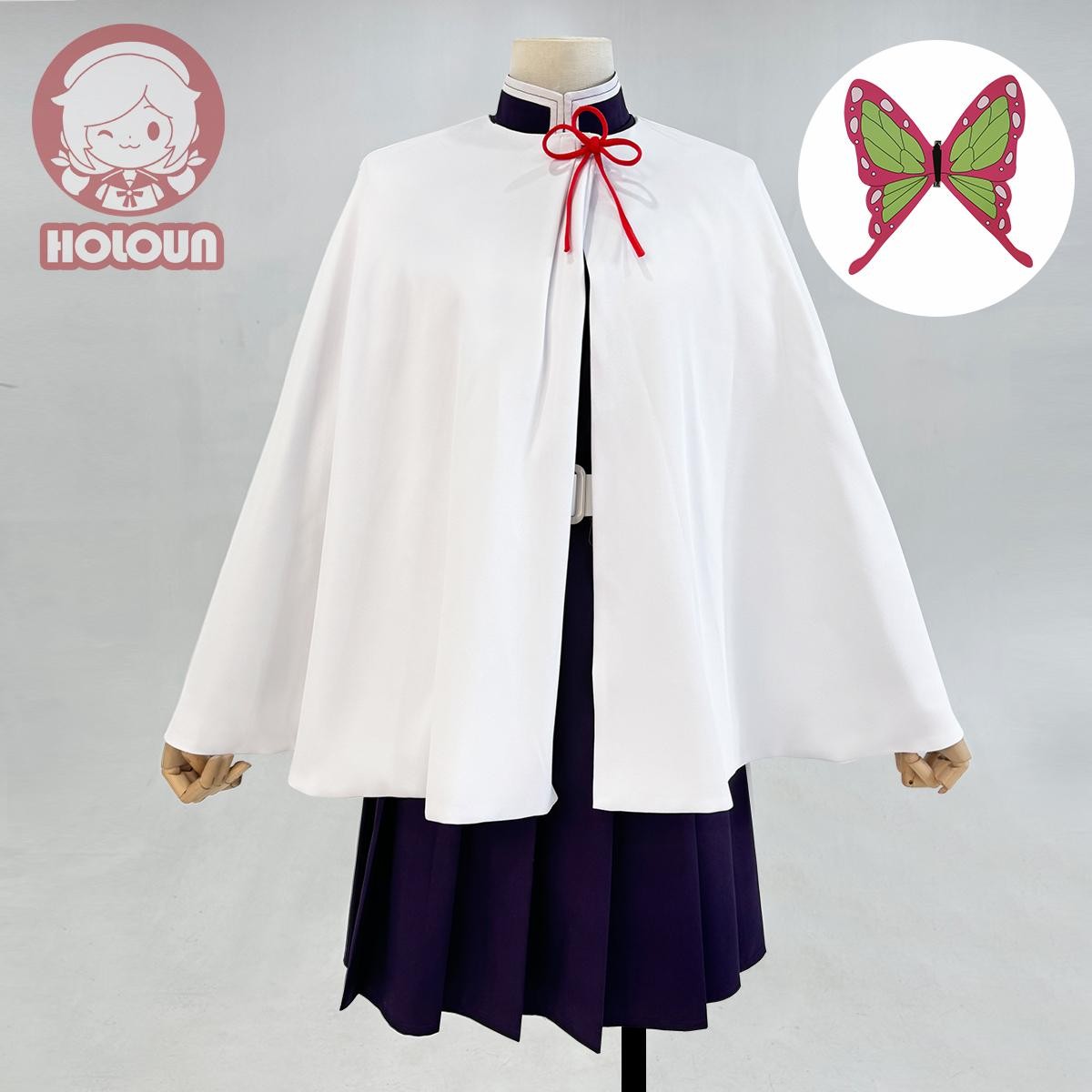 HOLOUN小欧家鬼灭刺绣紫色栗花落香奈乎cos服