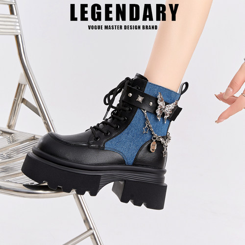 厚底马丁靴女英伦风2026新款春秋