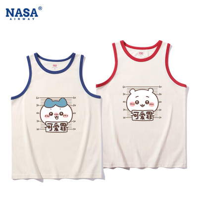 NASA联名吉伊卡哇乌萨奇小八可爱儿童男女生纯棉背心夏季家居睡衣