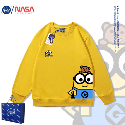 NASA联名黄人周边卡通圆领卫衣
