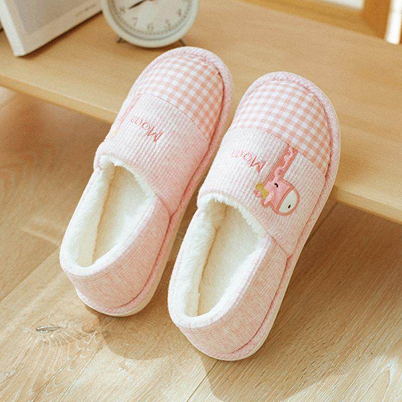直销新款卡通包跟棉拖鞋女款秋冬季孕产妇月子鞋防滑保暖加绒冬季