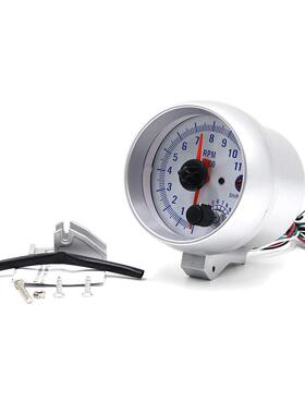 直销新款汽车改装转速表 .75英寸 0-11000 Rpm 仪表转速表双指针
