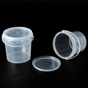 全新料PP塑料桶食品级透明带盖手提收纳桶密封小水桶奶茶 直销新款