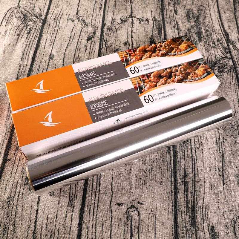 直销新款60米14微米加厚锡纸烘培工具日式烧烤锡箔纸铝箔纸烤鱼纸