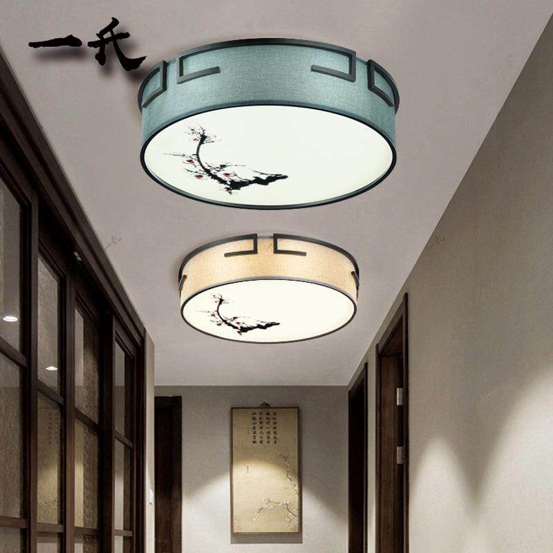 新款直销新中式led吸顶灯客厅简约现卧室古典复古圆形长方形餐厅