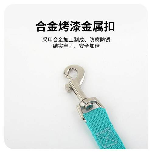 新款直销猫咪牵引绳防挣脱外出专用遛猫绳小型犬泰迪比熊胸背带绳