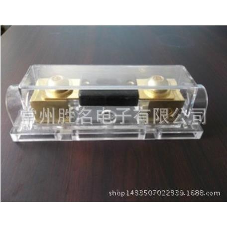 新款直销汽车音响改装12V电源线功放低音炮纯铜一出一保险胆丝管