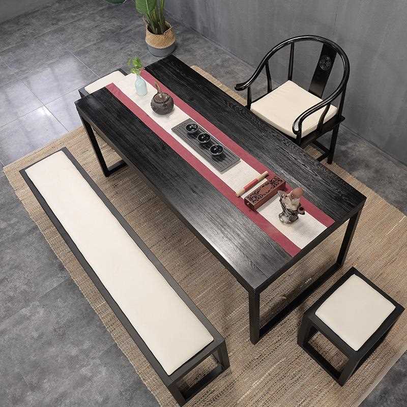 直销新款实木茶几 茶桌椅组合现代简约功夫茶台 复古原木喝茶泡茶