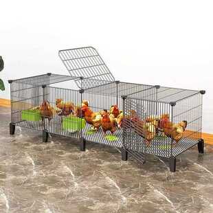 直销新款鸡笼子家用加粗大号养殖笼折叠鸭笼鹅笼狗笼自动滚蛋鸡笼