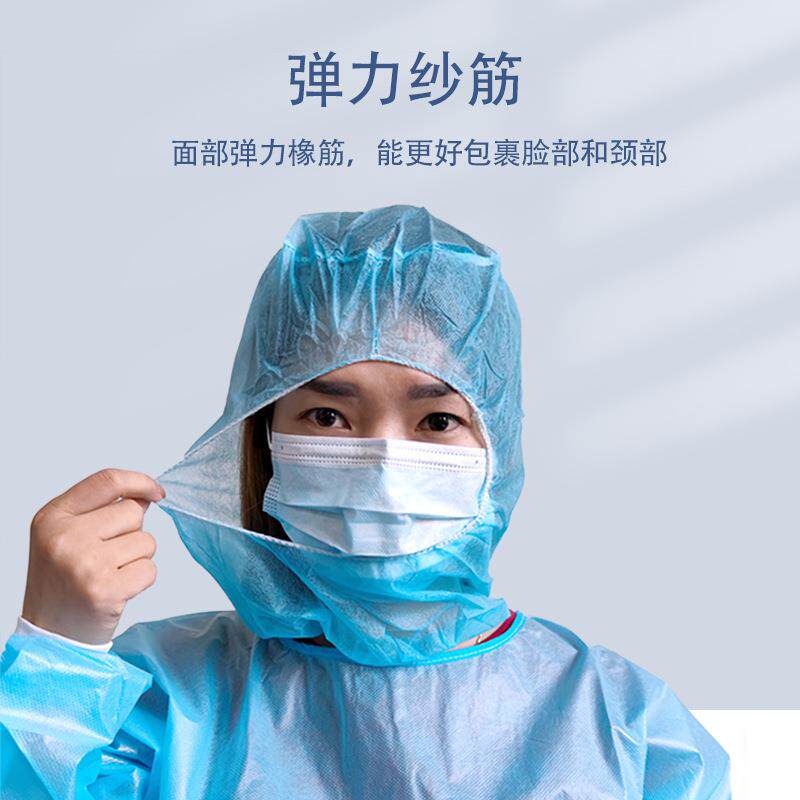 直销新款一次性无纺布头套 无纺布太空帽 食品厂隔离防护赛车卡丁