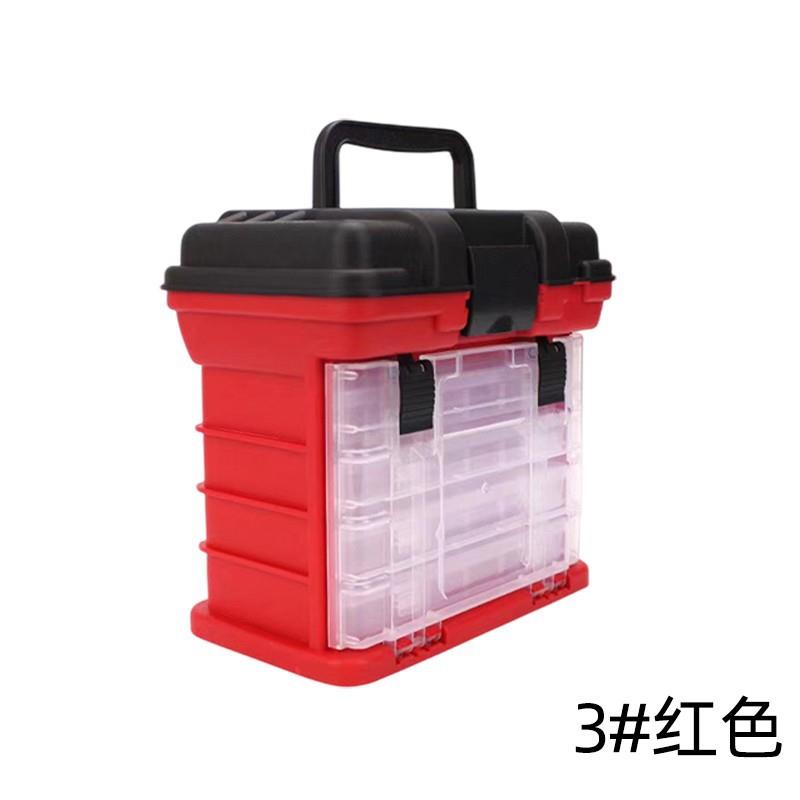 直销新款多功能路亚手提箱4层抽屉鱼饵假饵配件矶钓收纳盒渔具储