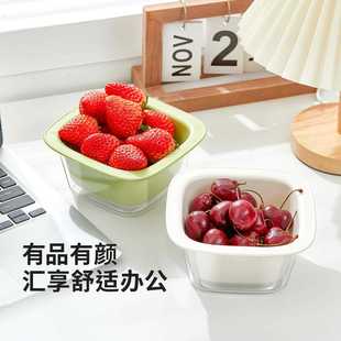 双层洗菜盆沥水篮家用厨房滤水篮淘洗菜篮子收纳塑料客厅 直销新款