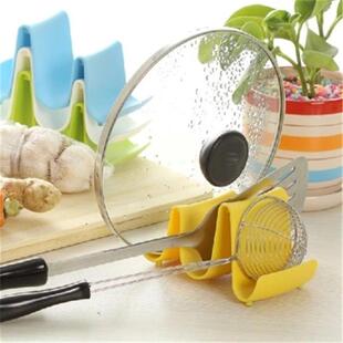 直销新款创意塑料简易波浪锅盖架厨房筷子刀子砧板菜板收纳置物架