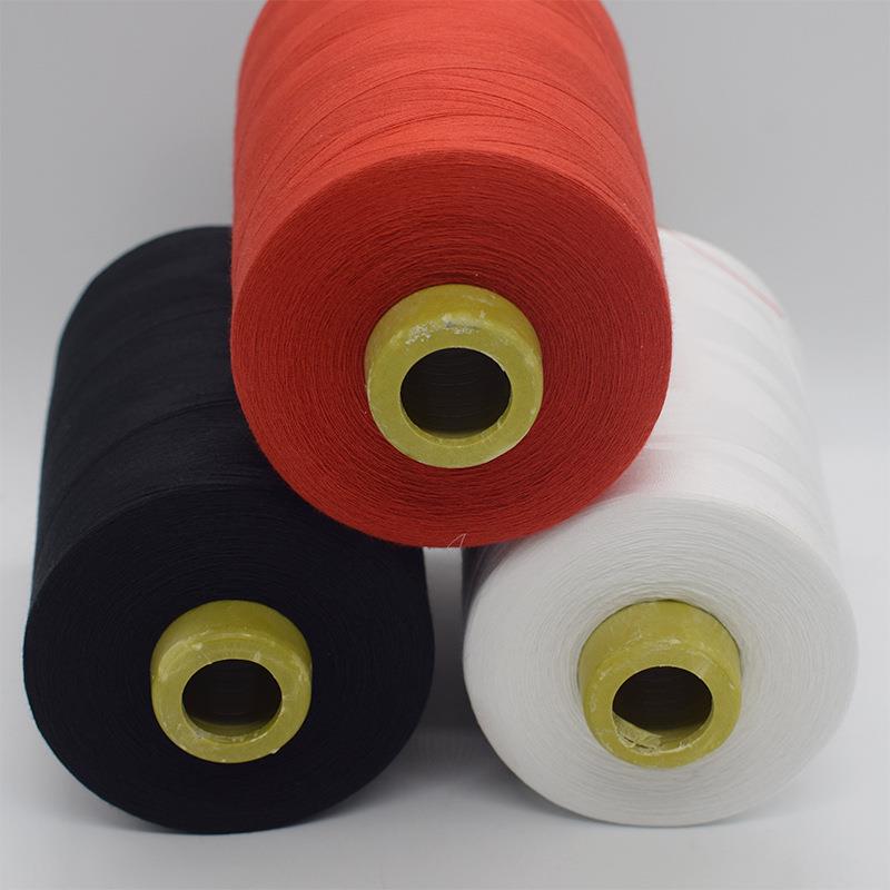 直销新款500克402涤纶缝纫线服装专用宝塔线黑白平车线18000