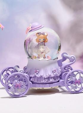 直销新款可爱公主马车水晶球洛丽塔音乐盒学生桌面摆件毕业礼品生