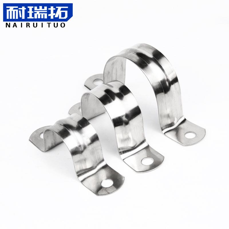 直销新款201/304/316不锈钢卡箍抱箍管夹马鞍卡U型骑马卡M5-M200