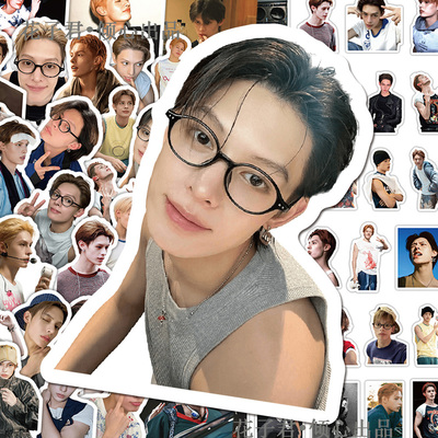 136张JAMES赵雨凡贴纸ins高颜值男团CORTIS单人周边手账桌面贴画