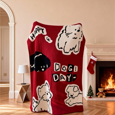 正官旗原创加厚半边绒毛毯系列