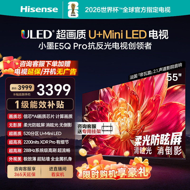 ���� E5Q Pro 55Ӣ�� ���� 55E5Q Pro 3355.8Ԫ(������)