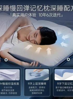双忆BVW层星球睡Pro记枕护颈枕成人枕枕头套和枕芯一套夏季深睡眠