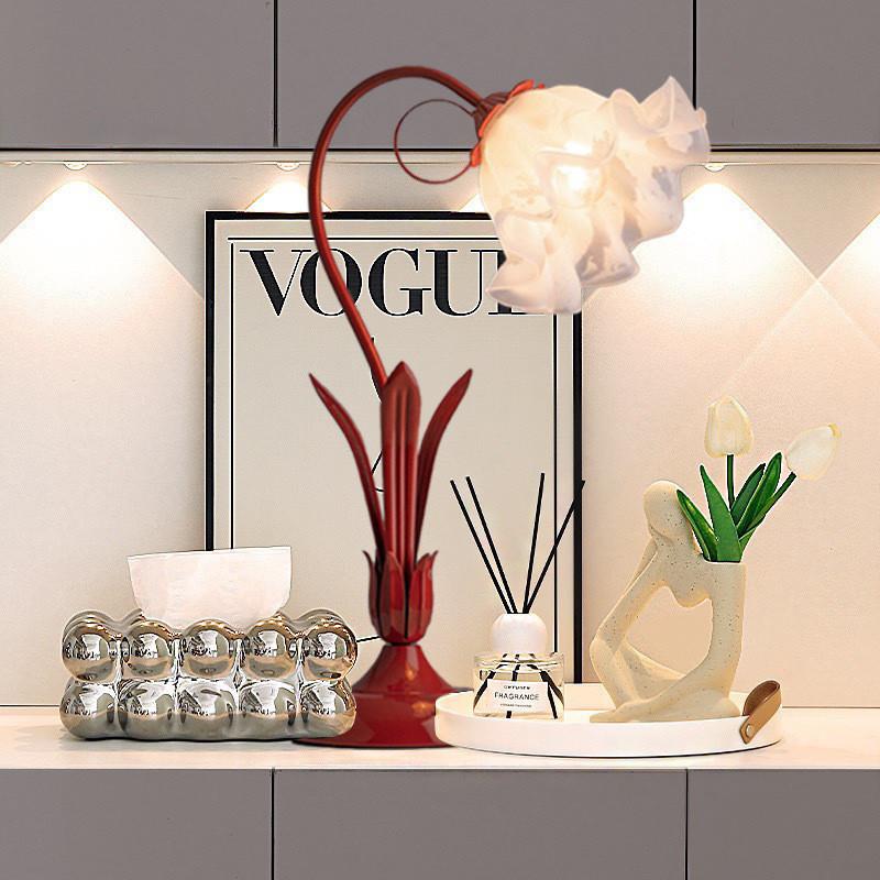 结婚台灯室床铃兰花朵x54rRipM卧色喜灯年轻人长红明头leb