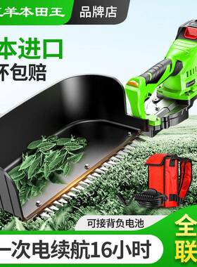 进口电动采机款充电新式园林修剪绿篱机小型人单家JES用锂茶电