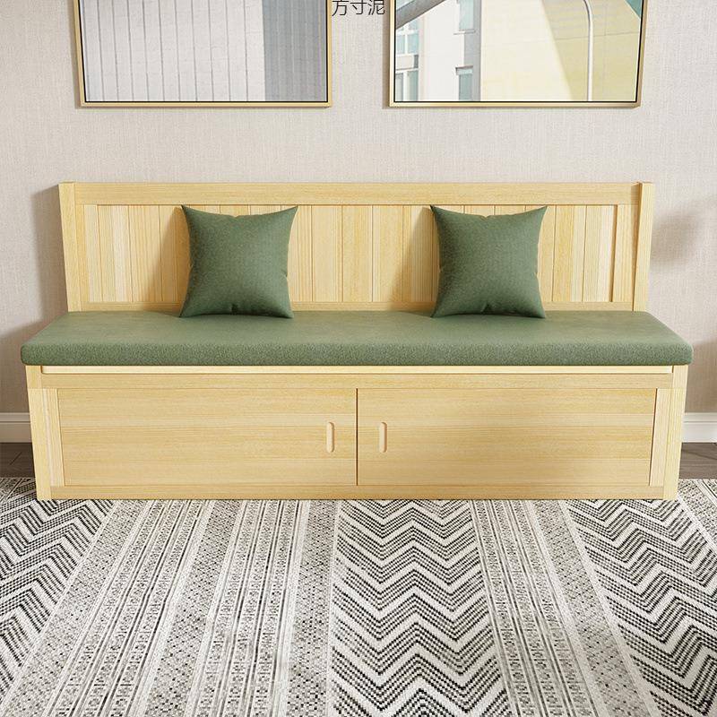 实木卡座家用角小户型餐桌凳收纳阳台飘窗柜转物柜ECX靠L墙型沙储