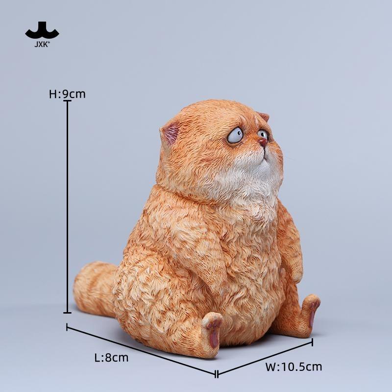 XK愣愣J猫咪仿真动物模型猫M004摆件送女生玩偶办公桌摆面件