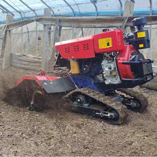 微履耕机除草松土功拖沟拉机带旋耕机开沟多能AID果园开施肥微耕