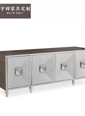 奢电视13715柜法式实木影视柜客厅地家用现代轻简约福溢家居款落