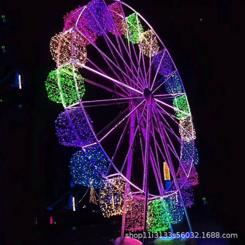 LED灯灯巴黎铁造型灯户塔外亮巴黎铁塔商化大型铁艺场装饰亮化创