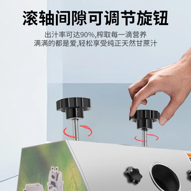 不锈钢榨手摇甘蔗机手动甘蔗榨汁机电LLA甘蔗压机商家用用小动型