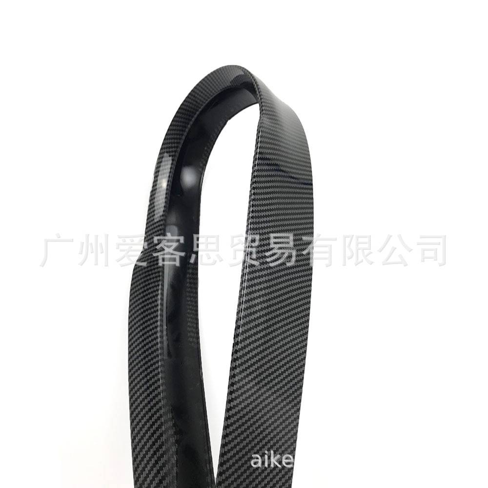 汽车改装碳纤尾翼定风翼车尾压翼卧式软胶通用 顶翼运动V款扰流板