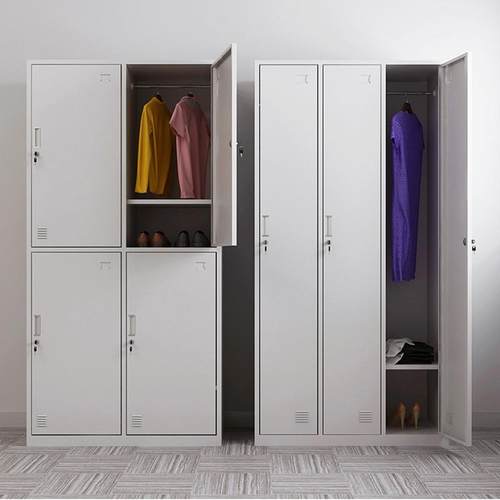 制铁更GYG008衣柜皮柜换衣柜带锁单钢门单人柜员工储柜学校宿舍物