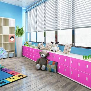 学生书包柜铁YH017皮员园工房更衣柜幼儿带锁储物柜健身舞教蹈室