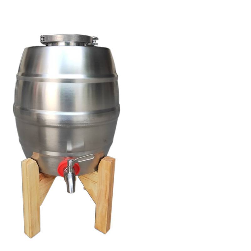 酒桶桶密封家用酒罐椭圆形5L304不锈钢龙头带加厚商用酿酒储存罐