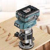 MINLI无刷多锂电修机充电式 边ROI能木工开功槽机铝塑板雕刻机小锣