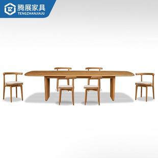 户外长桌别墅豪宅台柚TZ 木大餐露桌民宿室外花园腐防实木桌 2353