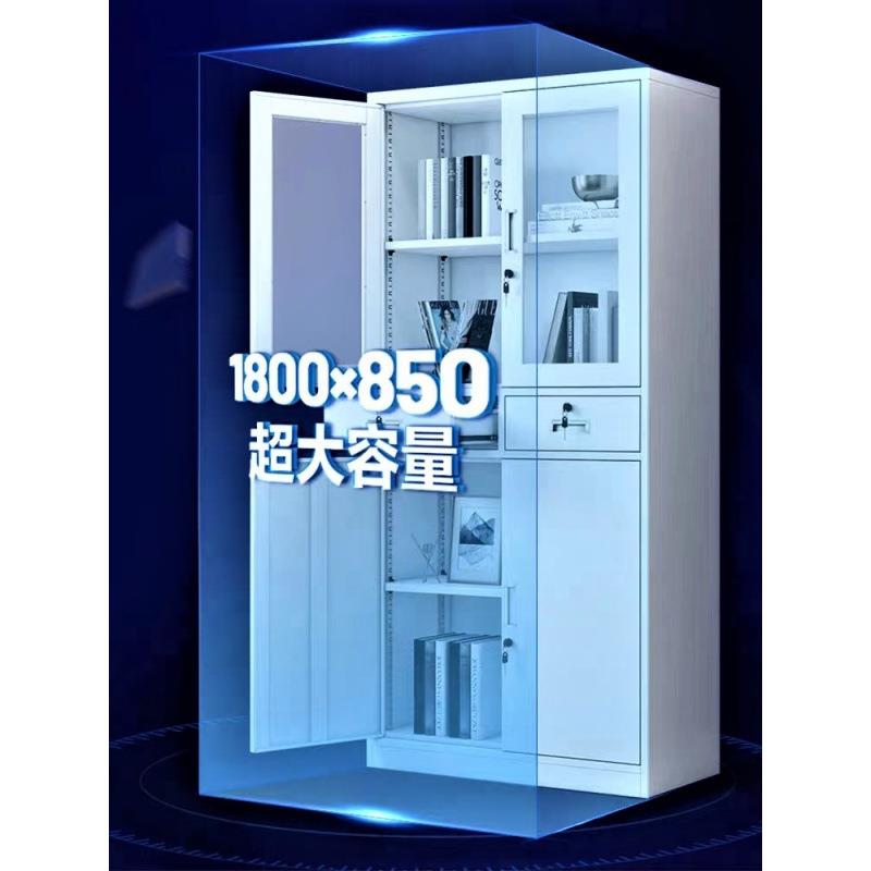 钢制文件柜办公室边柜资料柜书柜钢制储物柜铁制置物柜铁皮文件柜