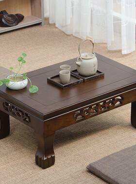 榻SXC矮榻米茶几炕桌实木中飘窗桌小茶桌阳台桌国子学桌和室几式