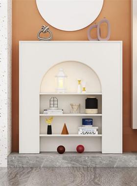 直室销白色法式壁炉饰柜WHZ拱形艺架术置物民宿玄关时尚欧装式家