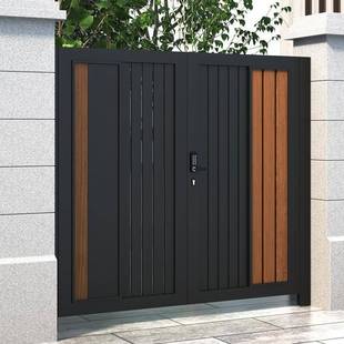 铝别合单金户外庭院大门栅栏院花园墅门不锈钢无品牌/铁艺对双开